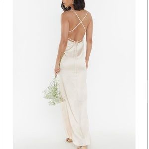 Nasty Gal Always the bridesmaid maxi dress